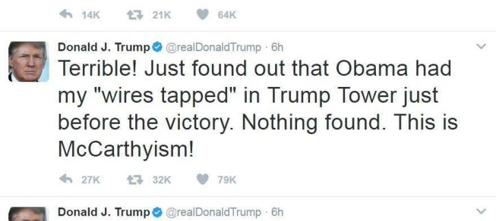 trump wiretap tweet